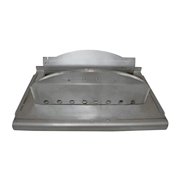 Quemador sin rejilla inferior incorporada, modelo poco profundo. En acero para estufa de pellets Zibro / Qlima.